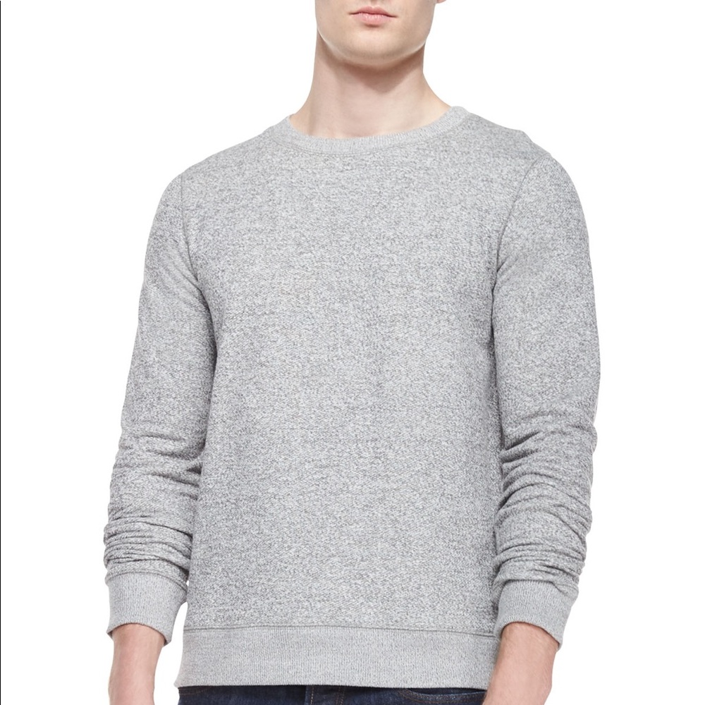 Men’s Theory Danen sweatshirt in static grey terry